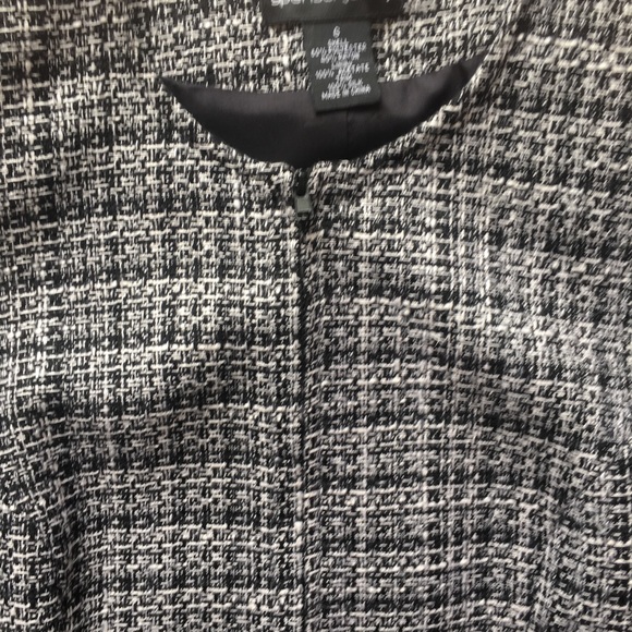 Tweed silk zipper jacket EUC - Picture 2 of 4